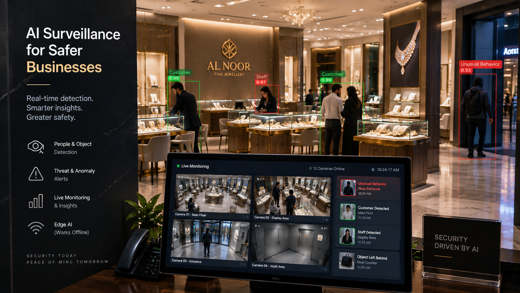 Real-Time AI Detection for Smart Surveillance